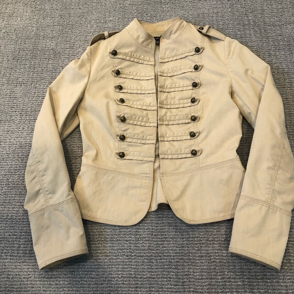 Zara military style cotton jacket